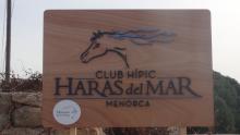 Haras del Mar and Menorca Horse Riding entrance sign